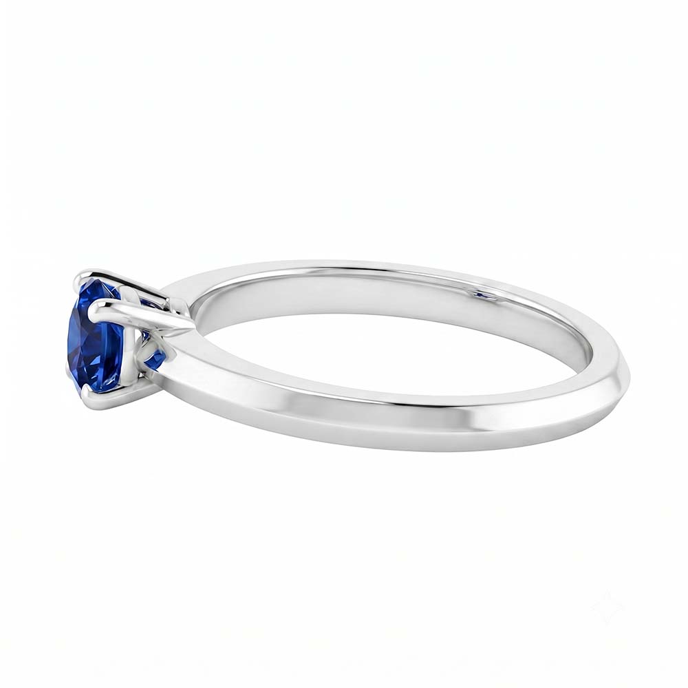 Natural Sapphire Ring 1.25ct - White Gold 14K