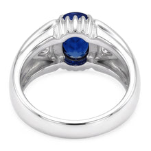 Natural Sapphire Ring 1.25ct - White Gold 14K