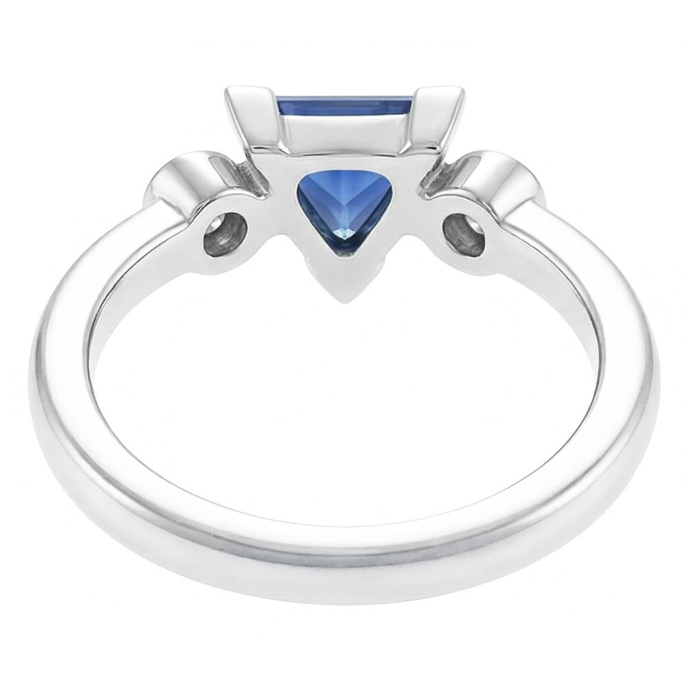 Natural Sapphire Ring 1.25ct - White Gold 14K