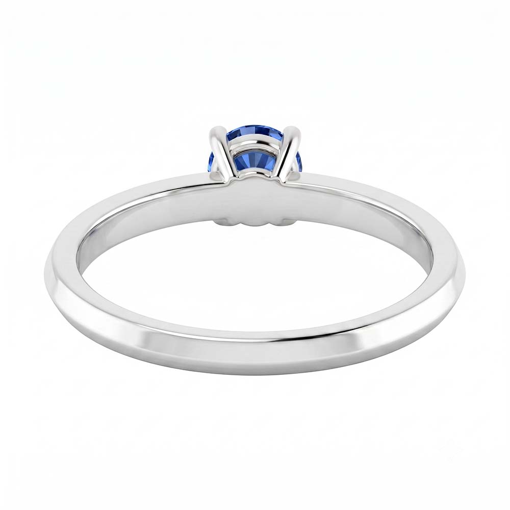Natural Sapphire Ring 1.25ct - White Gold 14K