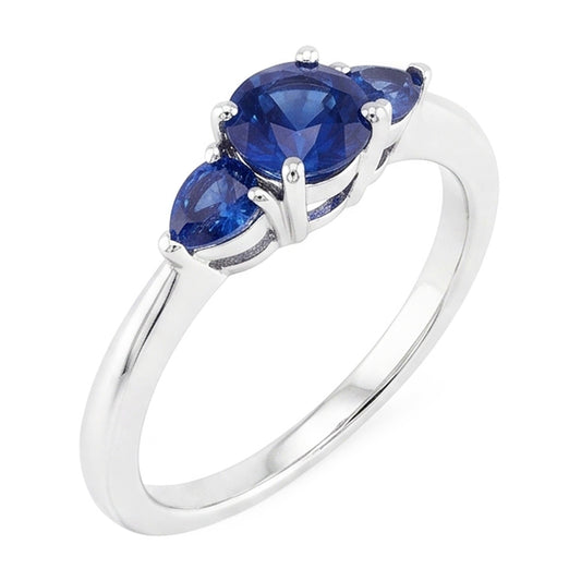 Natural Sapphire Ring 1.50ct - White Gold 14K