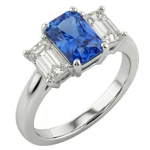 Natural Sapphire Ring 1.50ct - White Gold 14K
