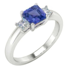 Natural Sapphire Ring 1.50ct - White Gold 14K
