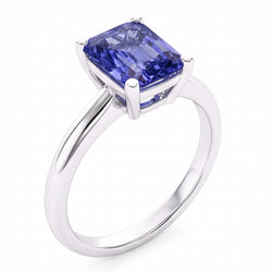 Natural Sapphire Ring 1.50ct - White Gold 14K