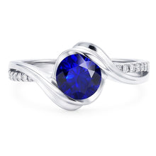 Natural Sapphire Ring 1.50ct - White Gold 14K