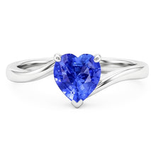 Natural Sapphire Ring 1.50ct - White Gold 14K