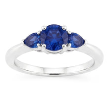 Natural Sapphire Ring 1.50ct - White Gold 14K
