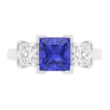 Natural Sapphire Ring 1.50ct - White Gold 14K