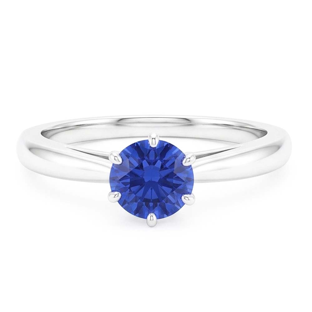 Natural Sapphire Ring 1.50ct - White Gold 14K