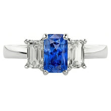 Natural Sapphire Ring 1.50ct - White Gold 14K