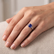Natural Sapphire Ring 1.50ct - White Gold 14K