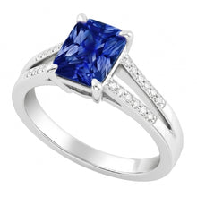 Natural Sapphire Ring 1.50ct - White Gold 14K