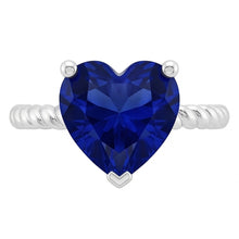 Natural Sapphire Ring 1.50ct - White Gold 14K
