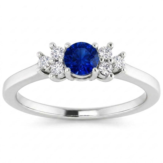 Natural Sapphire Ring 1.50ct - White Gold 14K