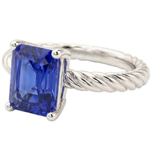 Natural Sapphire Ring 1.50ct - White Gold 14K