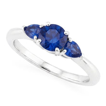Natural Sapphire Ring 1.50ct - White Gold 14K