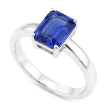 Natural Sapphire Ring 1.50ct - White Gold 14K