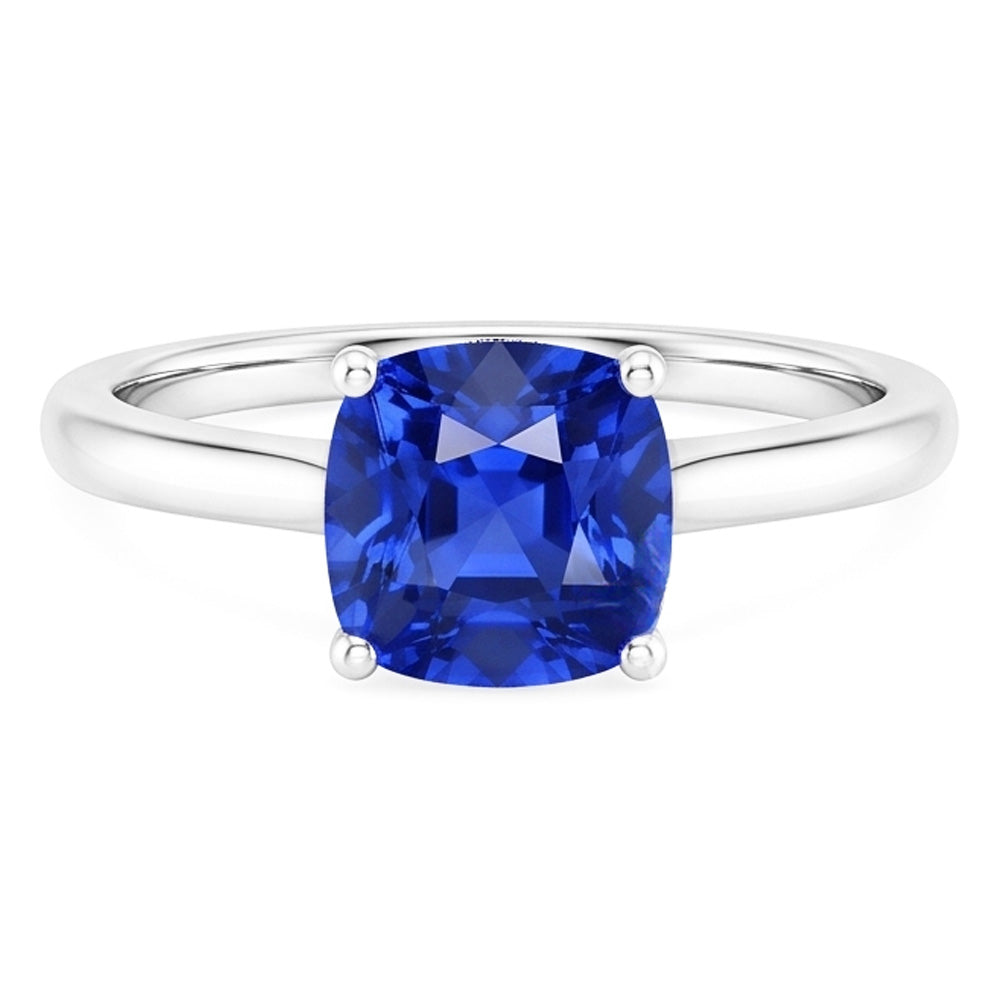 Natural Sapphire Ring 1.50ct - White Gold 14K