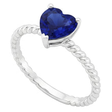 Natural Sapphire Ring 1.50ct - White Gold 14K
