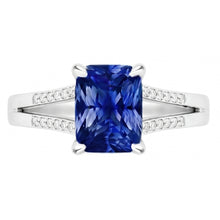Natural Sapphire Ring 1.50ct - White Gold 14K