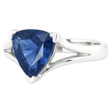 Natural Sapphire Ring 1.50ct - White Gold 14K