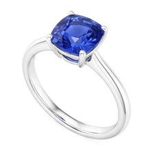 Natural Sapphire Ring 1.50ct - White Gold 14K
