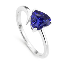 Natural Sapphire Ring 1.50ct - White Gold 14K