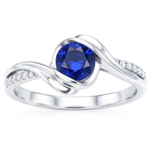 Natural Sapphire Ring 1.50ct - White Gold 14K