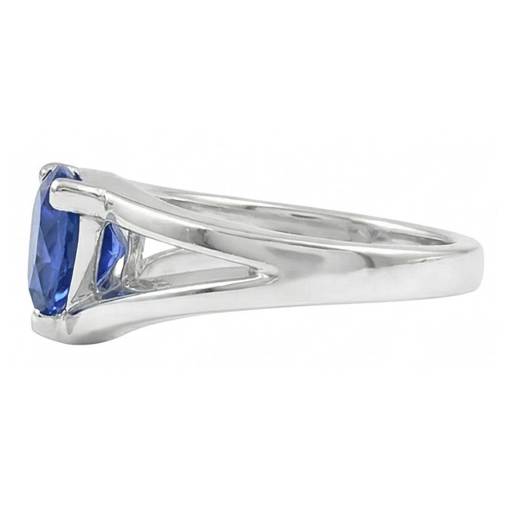 Natural Sapphire Ring 1.50ct - White Gold 14K