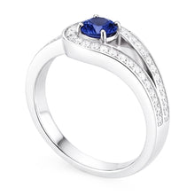 Natural Sapphire Ring 1.50ct - White Gold 14K