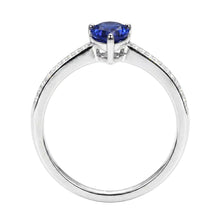 Natural Sapphire Ring 1.50ct - White Gold 14K