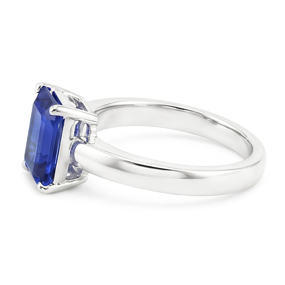 Natural Sapphire Ring 1.50ct - White Gold 14K