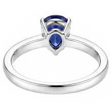 Natural Sapphire Ring 1.50ct - White Gold 14K