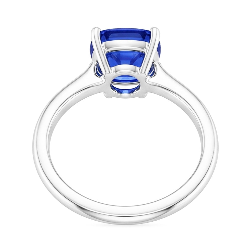 Natural Sapphire Ring 1.50ct - White Gold 14K