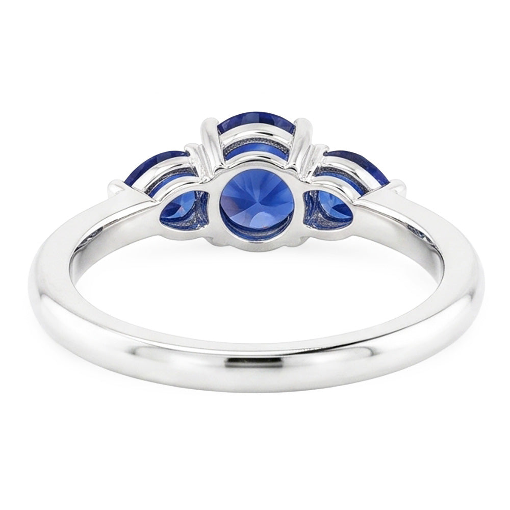 Natural Sapphire Ring 1.50ct - White Gold 14K