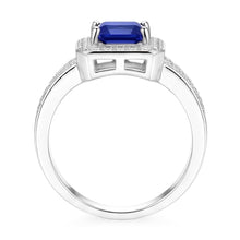 Natural Sapphire Ring 1.50ct - White Gold 14K