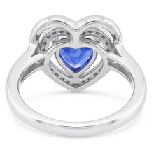 Natural Sapphire Ring 1.50ct - White Gold 14K