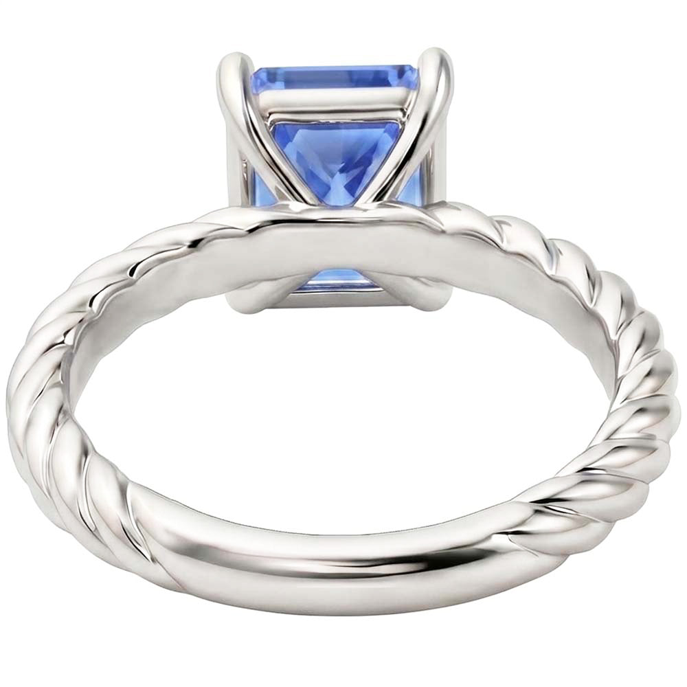 Natural Sapphire Ring 1.50ct - White Gold 14K