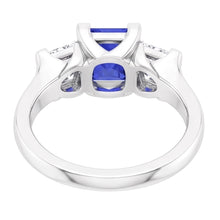 Natural Sapphire Ring 1.50ct - White Gold 14K