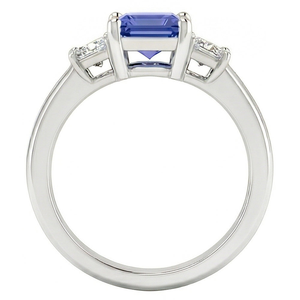 Natural Sapphire Ring 1.50ct - White Gold 14K