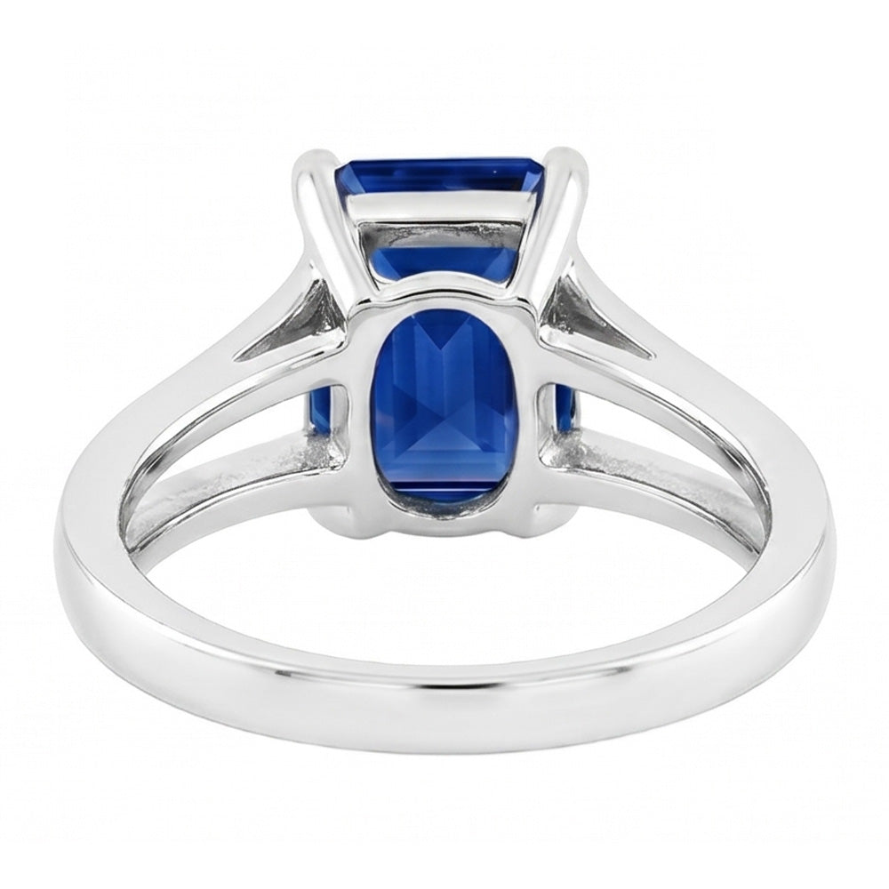 Natural Sapphire Ring 1.50ct - White Gold 14K