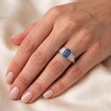 Natural Sapphire Ring 1.50ct - White Gold 14K
