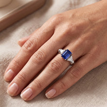 Natural Sapphire Ring 1.50ct - White Gold 14K