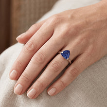 Natural Sapphire Ring 1.50ct - White Gold 14K