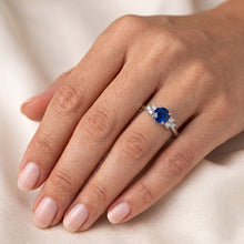 Natural Sapphire Ring 1.50ct - White Gold 14K