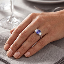 Natural Sapphire Ring 1.50ct - White Gold 14K