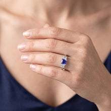 Natural Sapphire Ring 1.50ct - White Gold 14K