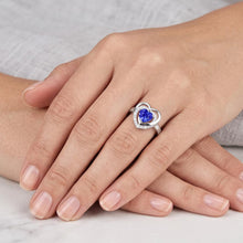 Natural Sapphire Ring 1.50ct - White Gold 14K