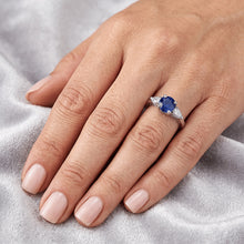 Natural Sapphire Ring 1.50ct - White Gold 14K