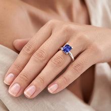Natural Sapphire Ring 1.50ct - White Gold 14K
